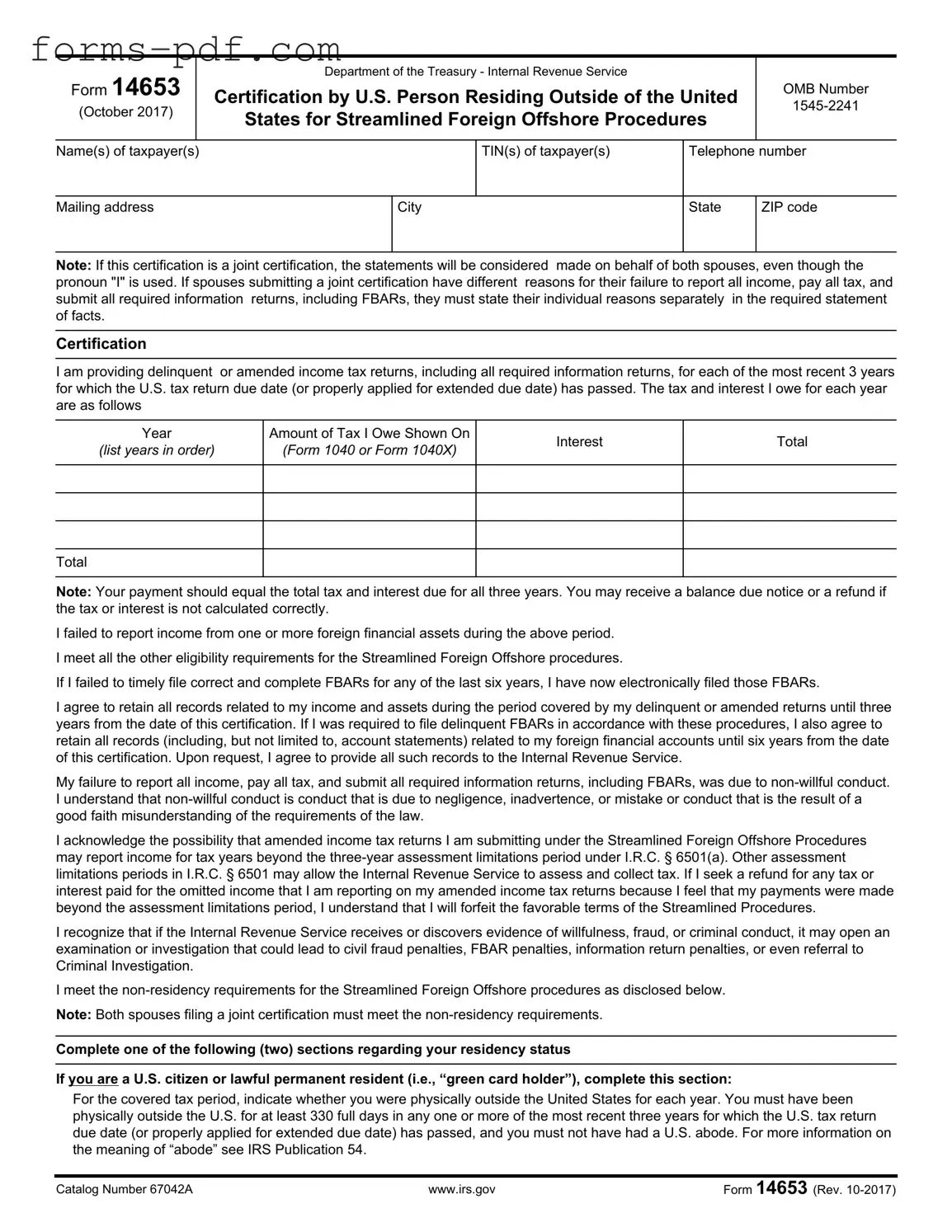 14653 PDF Form