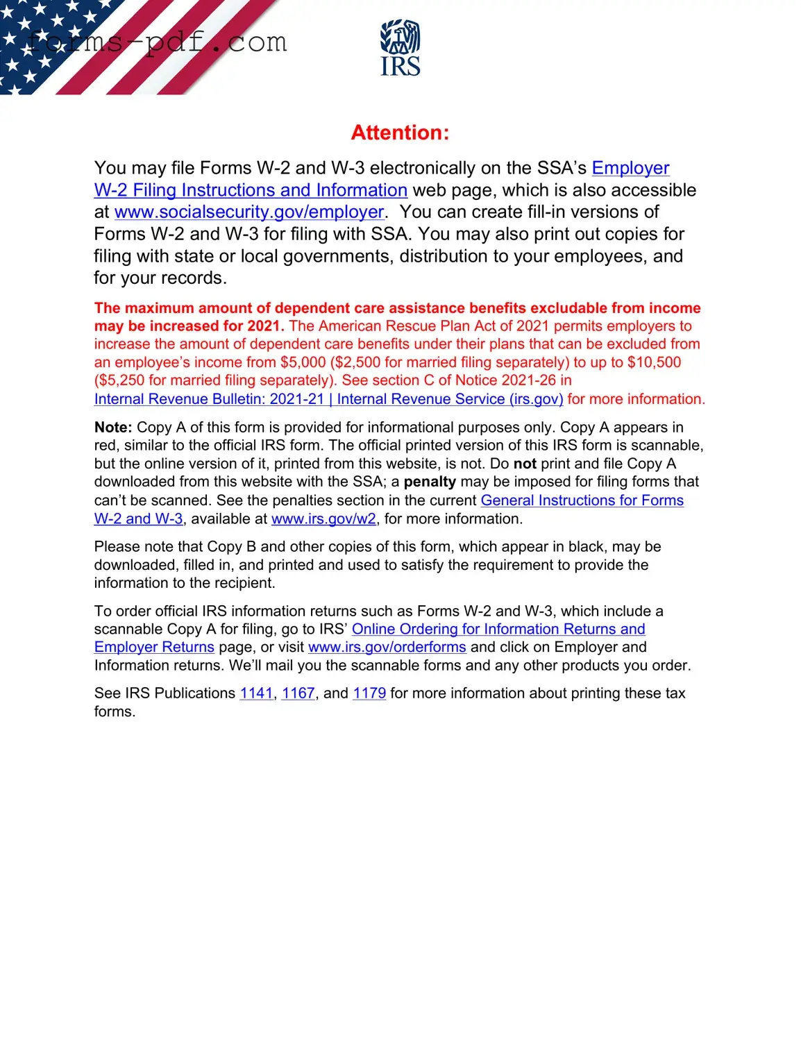 IRS W-3 PDF Form