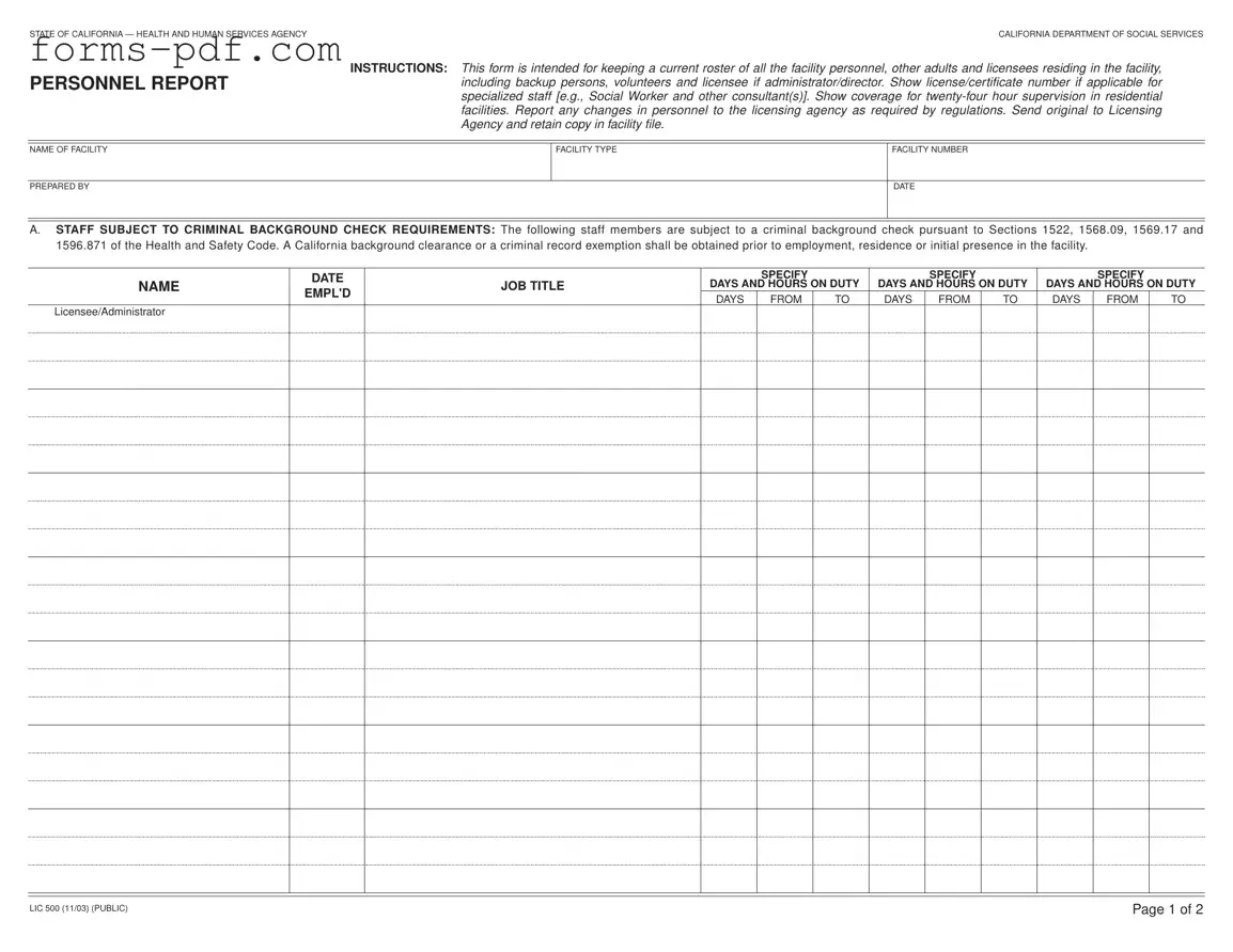 Lic 500 PDF Form
