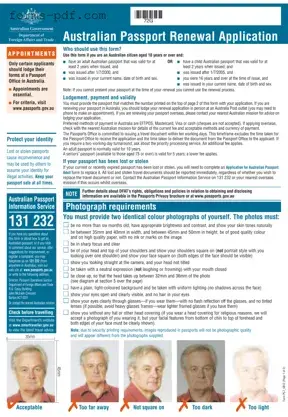 Australian Passport Renewal PDF Form