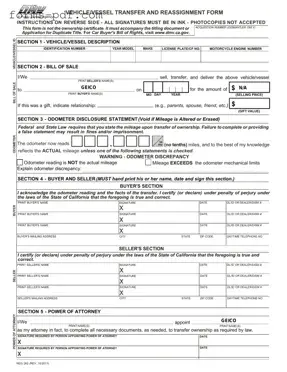 California Fotm Reg 262 PDF Form
