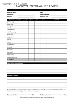 Employee PDF Form