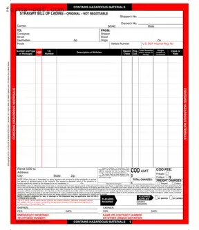 Hazard Bill Of Ladden PDF Form