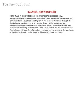 IRS 1095-A PDF Form