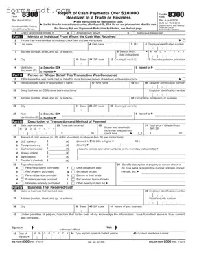 IRS 8300 PDF Form