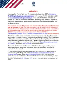 IRS W-3 PDF Form
