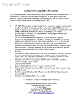 Mv 427 Penndot PDF Form