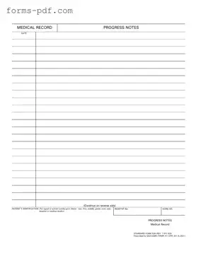 Progress Notes PDF Form