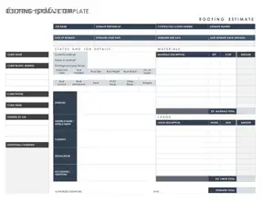 Roofing Estimate PDF Form